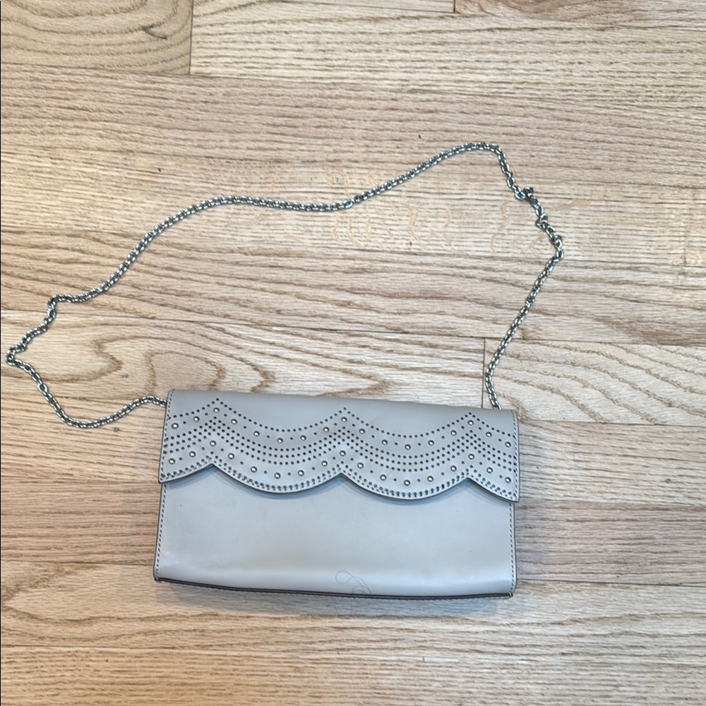 BCBG Max Azria Clutch/Shoulder Bag Gray